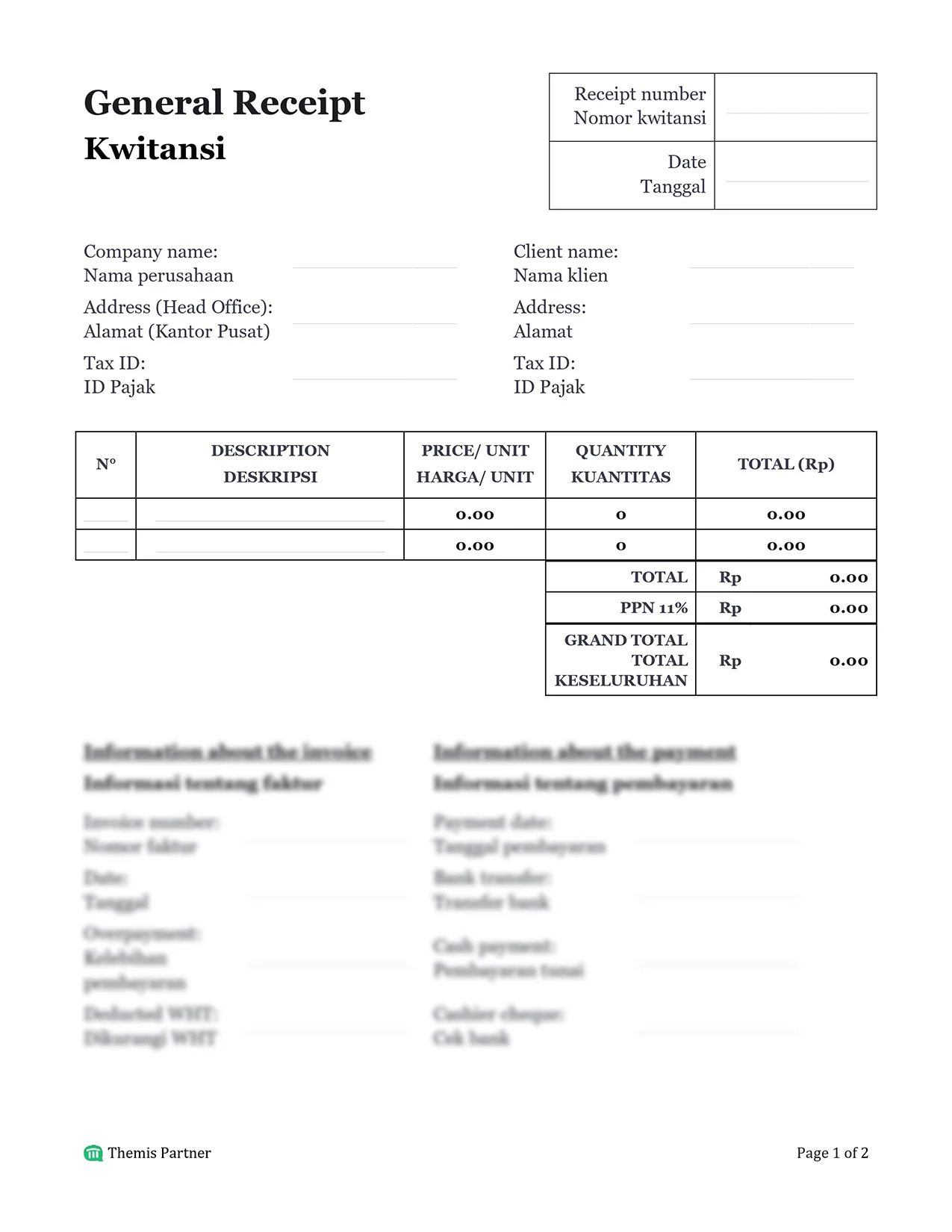 Receipt Indonesia 1