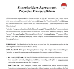 Shareholders agreement Indonesia